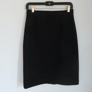 ❦ Parisian 90s Vintage Wool Crepe Mini Skirt ❦
